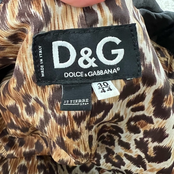 Dolce & Gabbana Leather Blazer in Black - Picture 7 of 7